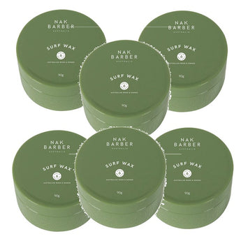 Nak Barber Surf Wax Matt Wax Medium hold 90g Six Pack - On Line Hair Depot