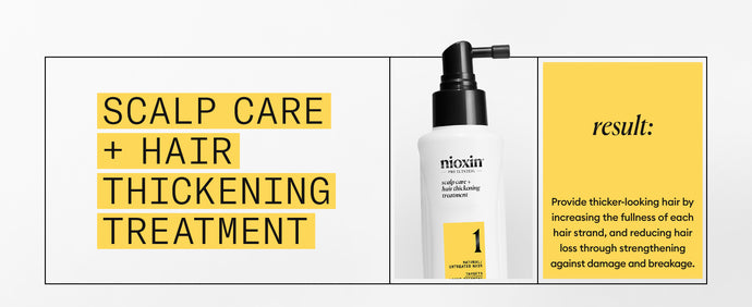 Nioxin System 1 Scalp & Hair Thickening Treatment 100ml for natural hair with light thinning - On Line Hair Depot