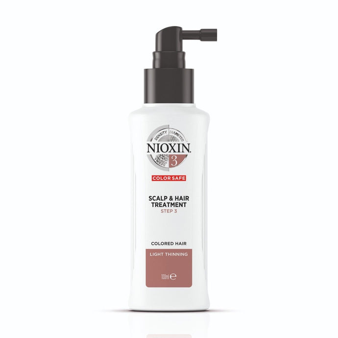Nioxin System 3 Scalp & Hair Thickening Treatment 100ml for colored hair with light thinning - On Line Hair Depot