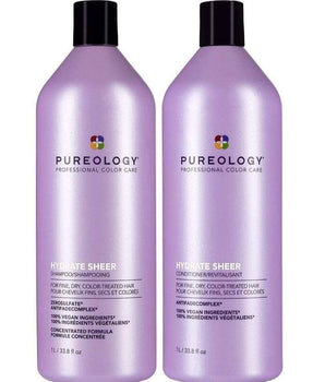 Pureology Hydrate Sheer Shampoo and Conditioner 1000 ml Duo Pureology - On Line Hair Depot