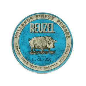 Reuzel Blue Pomade Water Soluble High 35g Strong Hold High Shine - On Line Hair Depot