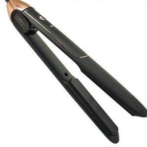 Diva Glam Professional Ceramic Styler Hair Straightener Flat Iron black Edition - On Line Hair Depot