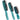 Duboa Brush Green Triple Pack 1 x Large 1 x Medium 1 x Small - On Line Hair Depot