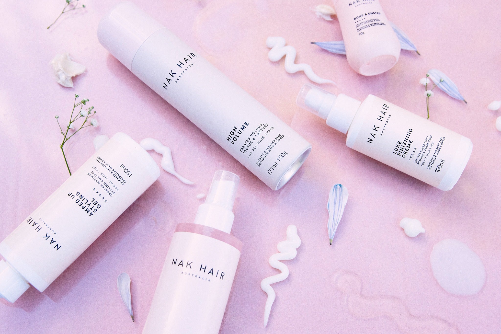 Nak Styling haircare looks good and is Vegan, Sulphate Free & Paraben Free