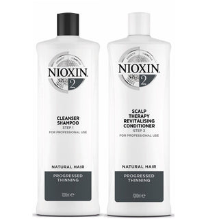 Nioxin Professional System 2 Cleanser Shampoo and Scalp Revitalizing Conditioner