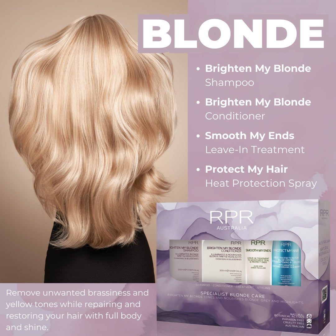 Brighten your blonde and ban brassiness with our RPR Blonde Gift Pack!