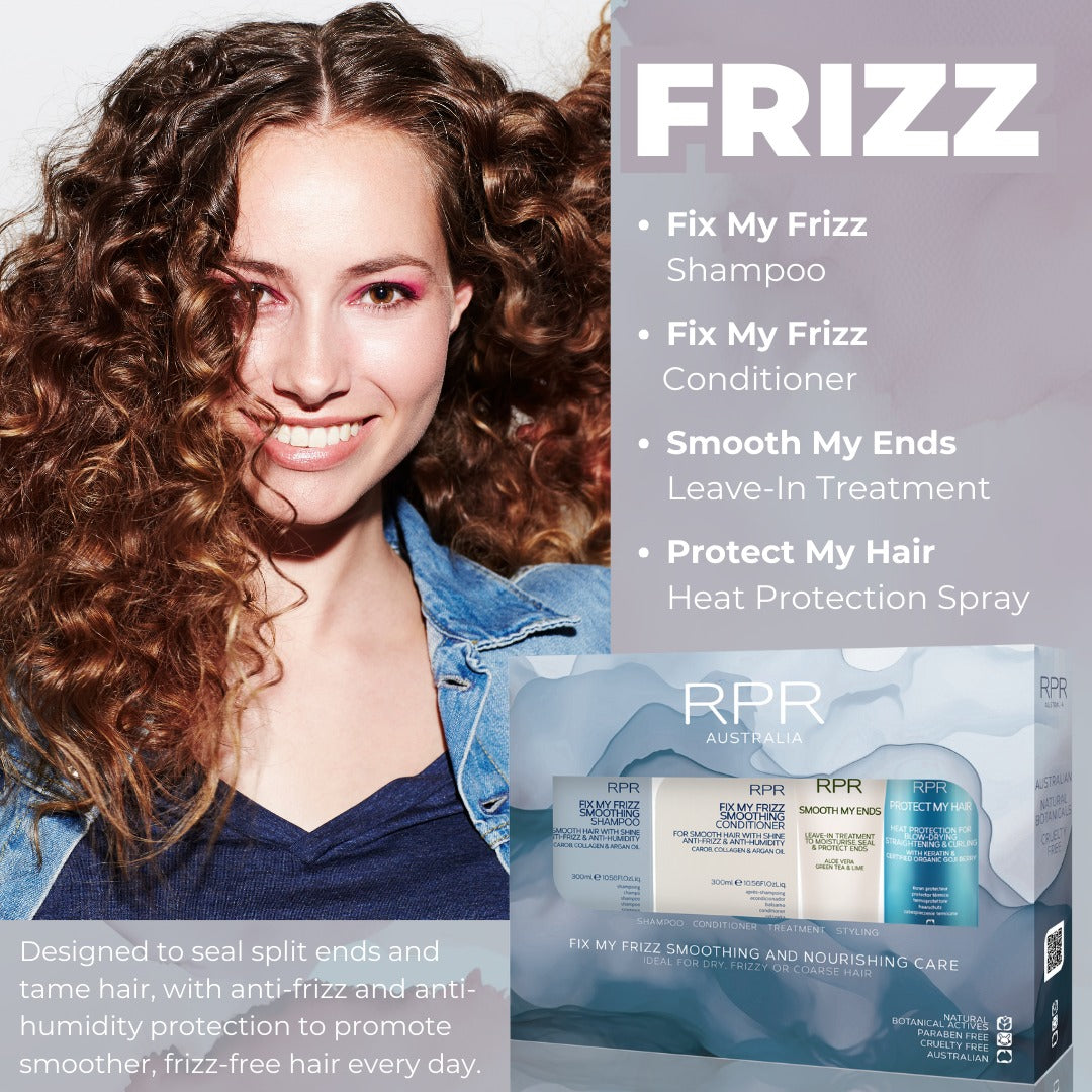 Tame frizzy hair with our RPR Frizz Gift Pack!
