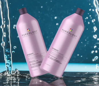 Pureology Hydrate Shampoo and Conditioner are formulated to provide intense hydration to dry, color-treated hair.