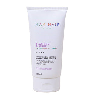 Nak Platinum Blonde Anti-Yellow Treatment Tones, Softens & Repairs 150 ml