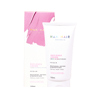 Nak Replends Creme Leave-in Moisturiser designed to soften and protect hair. Detangles hair strands to reduce split ends and wear and tear