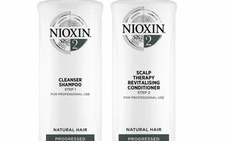 Nioxin System 2 for noticeably thinning, fine, natural hair