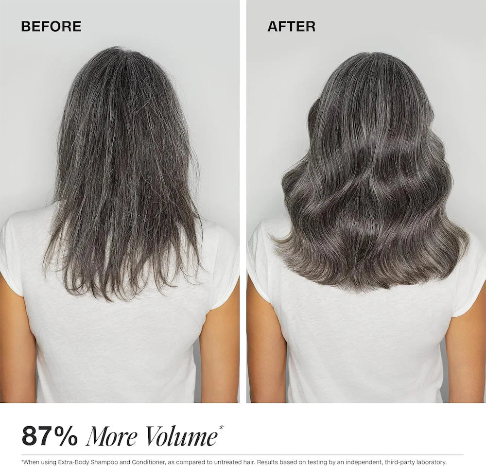 Fine hair needs conditioning love without the weight. Paul Mitchell Extra-Body Conditioner is a lightweight rinse and detangler that adds volume and body while leaving hair silky, manageable, and full of life — never flat or heavy.