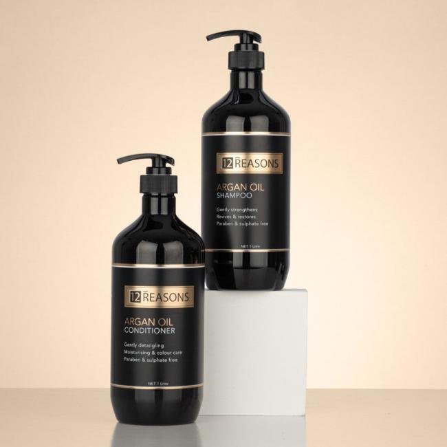 12Reasons Argan Oil Shampoo and Conditioner 1000ml Duo - On Line Hair Depot