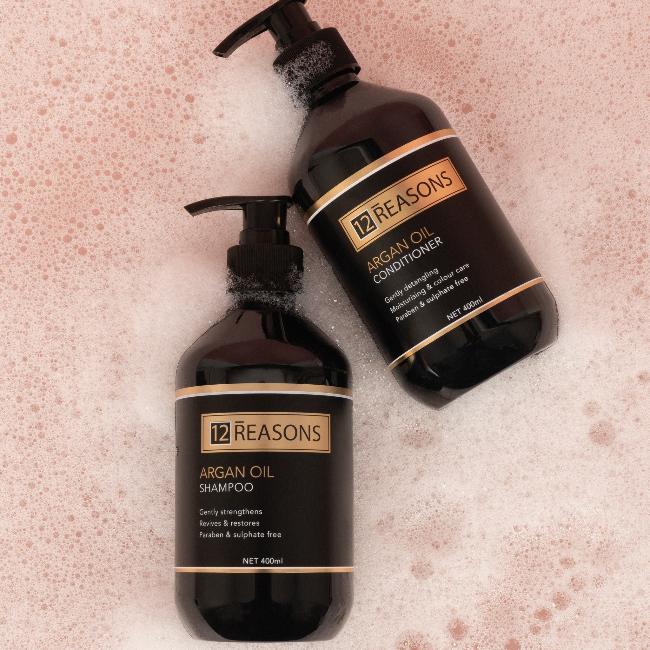 12Reasons Argan Oil Shampoo and Conditioner 400ml Duo - On Line Hair Depot