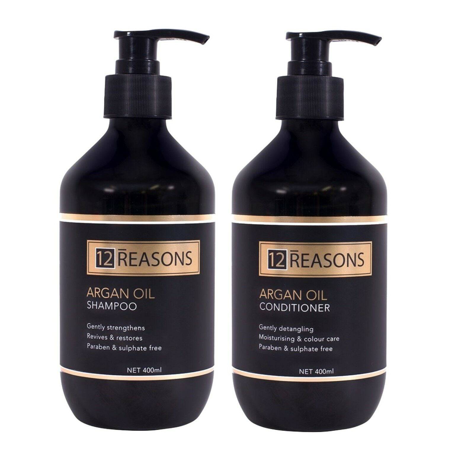 12Reasons Argan Oil Shampoo and Conditioner 400ml Duo - On Line Hair Depot