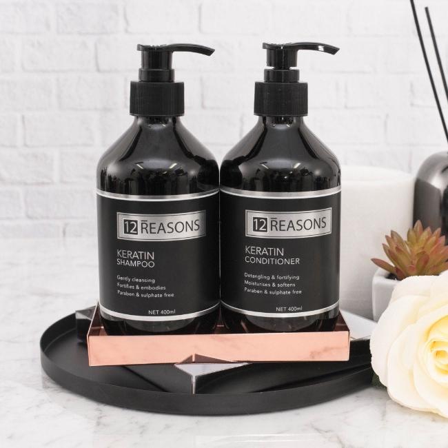 12Reasons Keratin Shampoo and Conditioner 400ml Duo - On Line Hair Depot