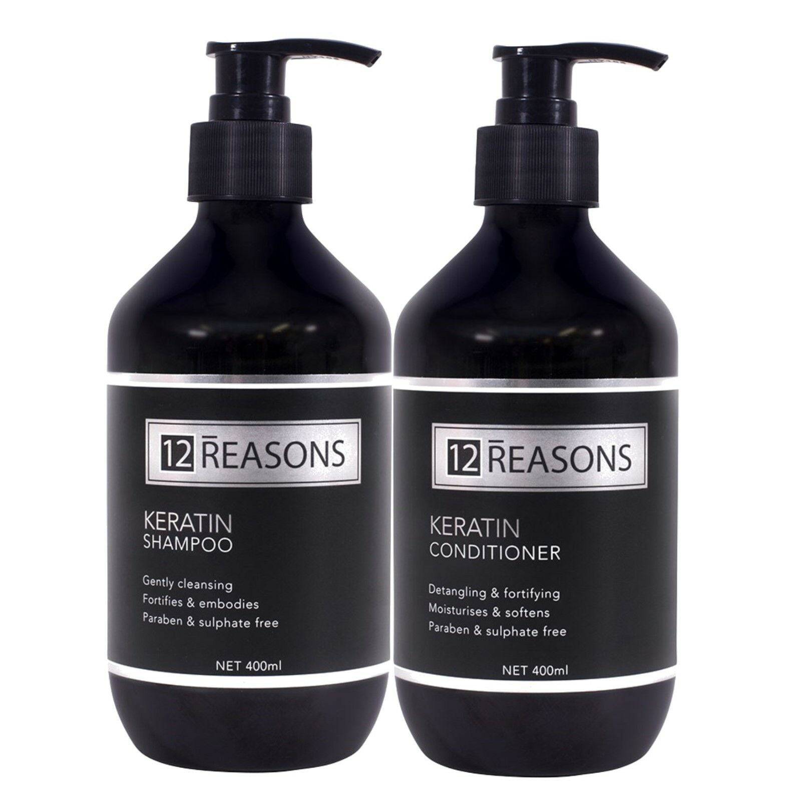 12Reasons Keratin Shampoo and Conditioner 400ml Duo - On Line Hair Depot