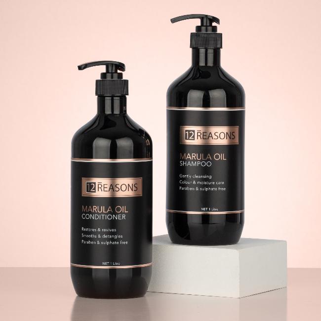 12Reasons Marula Oil Shampoo and Conditioner 1000ml Duo - On Line Hair Depot