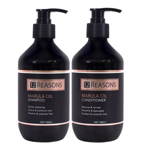 12Reasons Marula Oil Shampoo and Conditioner Duo (400ml of each) 12Reasons - On Line Hair Depot