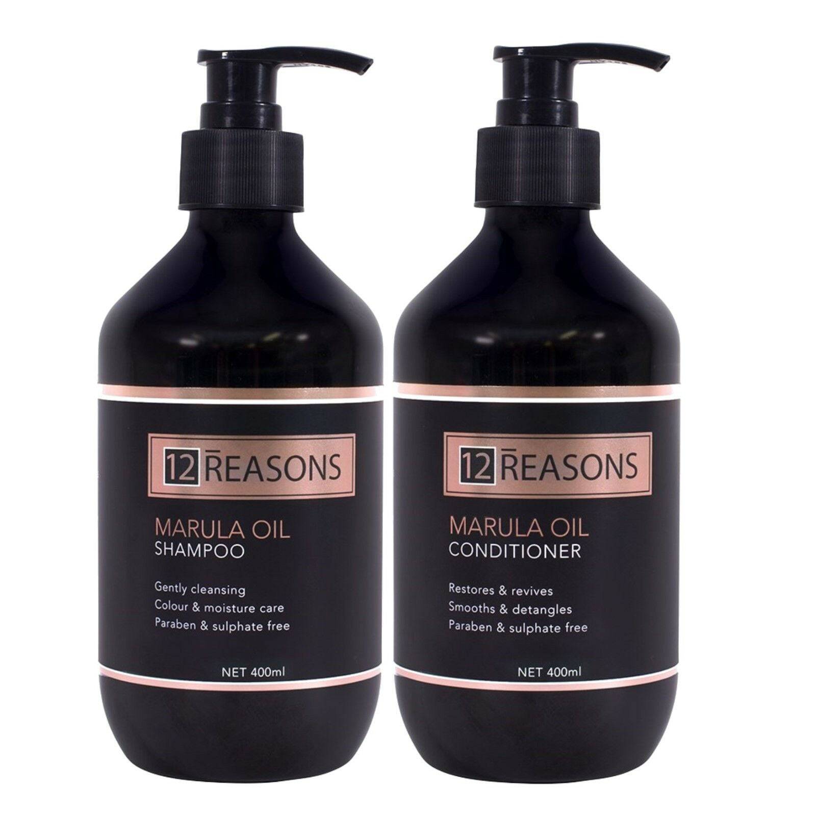 12Reasons Marula Oil Shampoo and Conditioner 400ml Duo - On Line Hair Depot