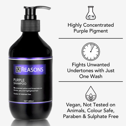 12Reasons Purple Shampoo 400ml - On Line Hair Depot