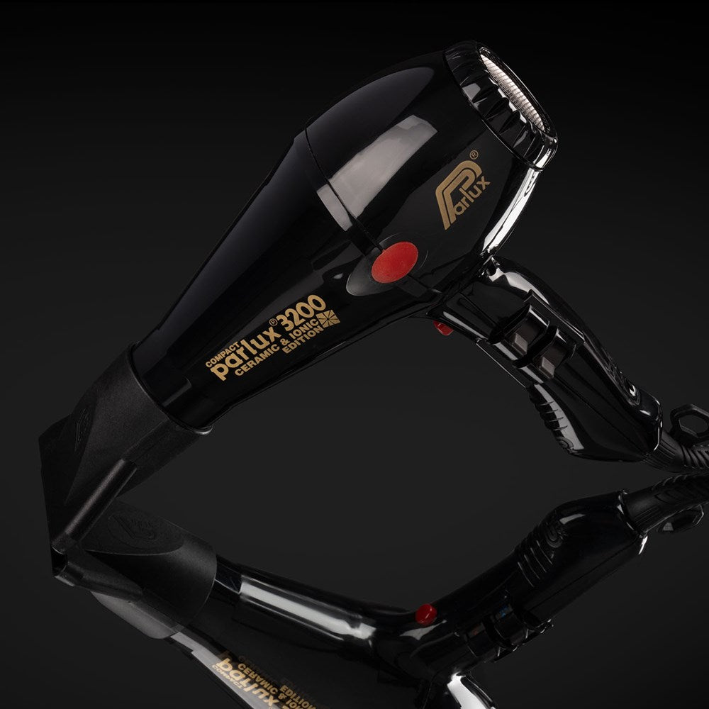 Parlux 3200 Ionic Ceramic Compact Hair Dryer Black 1900W