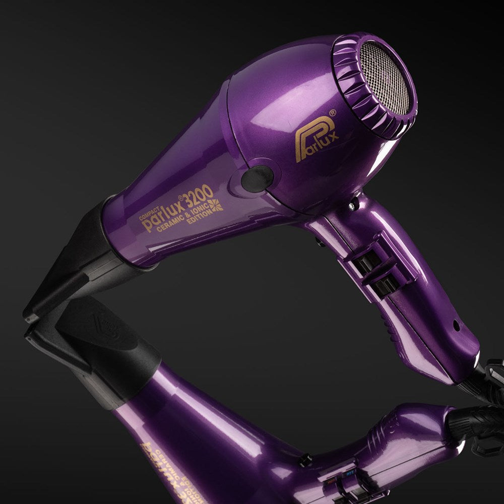 Parlux 3200 Ionic Ceramic Compact Hair Dryer Purple 1900W