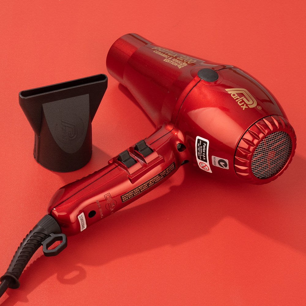 Parlux 3200 Ionic Ceramic Compact Hair Dryer Red 1900W