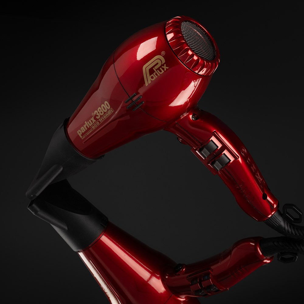 Parlux 3800 Eco Friendly Ionic and Ceramic Hair Dryer 2100W - Red