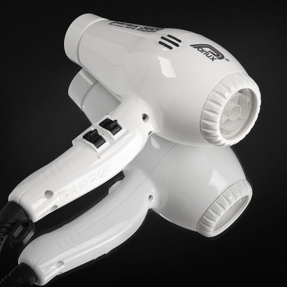 Parlux 3800 Eco Friendly Ionic and Ceramic Hair Dryer 2100W - White