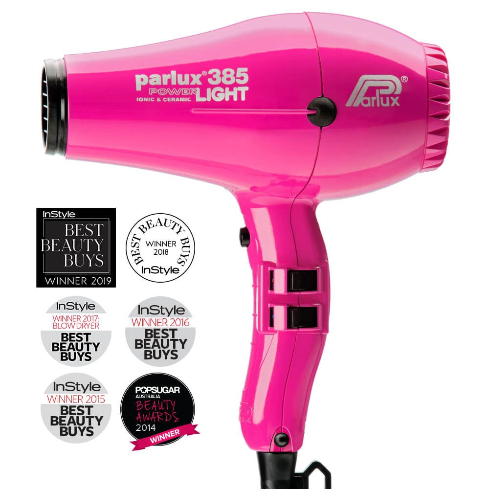 Parlux 385 Power Light Ionic and Ceramic Hair Dryer 2150W Pink -480g