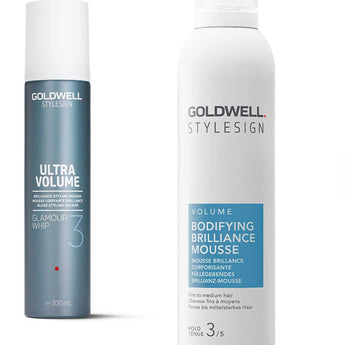 Goldwell StyleSign Volume Bodifying Briliance Mousse  300 ml x 2 Previously Glamour Whip Goldwell Stylesign - On Line Hair Depot