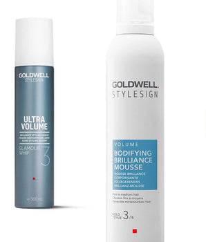 Goldwell StyleSign Volume Bodifying Briliance Mousse  300 ml x 2 Previously Glamour Whip Goldwell Stylesign - On Line Hair Depot