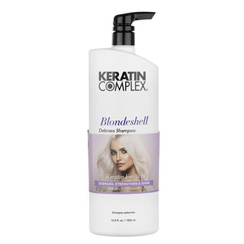 Keratin Complex Blonde Shell Shampoo & Conditioner Duo 1lt with Pumps - On Line Hair Depot