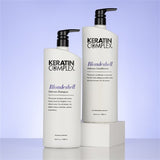 Keratin Complex Blonde Shell Shampoo & Conditioner Duo 1lt with Pumps - On Line Hair Depot