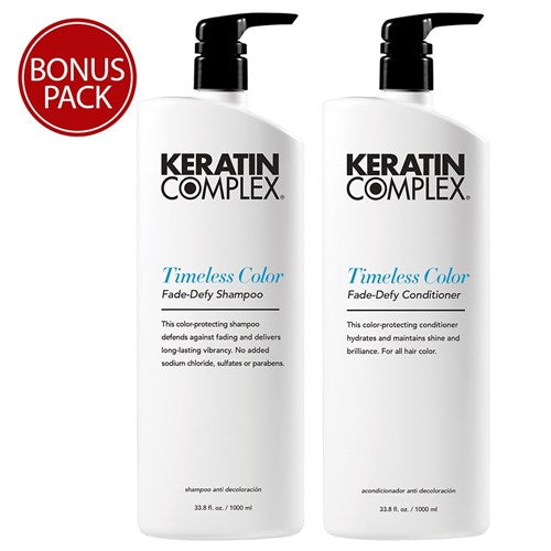 Keratin Complex Color Therapy Timeless Color Shampoo Conditioner 1lt Duo Keratin complex - On Line Hair Depot