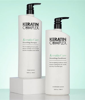 Keratin Complex Care Conditioner & Shampoo Duo 1 litre each with Pumps Keratin complex - On Line Hair Depot