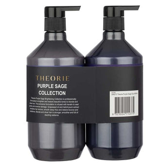 Theorie Purple Sage Brightening Shampoo and Conditioner 800mL Duo - On Line Hair Depot