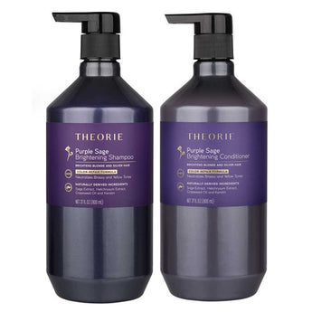 Theorie Purple Sage Brightening Shampoo and Conditioner 800mL Duo - On Line Hair Depot