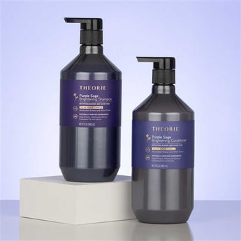 Theorie Purple Sage Brightening Shampoo and Conditioner 800mL Duo Theorie Hair Care - On Line Hair Depot