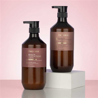 Theorie Marula Oil Smoothing Shampoo  Conditioner duo 800 ml each Sulfate Free - On Line Hair Depot