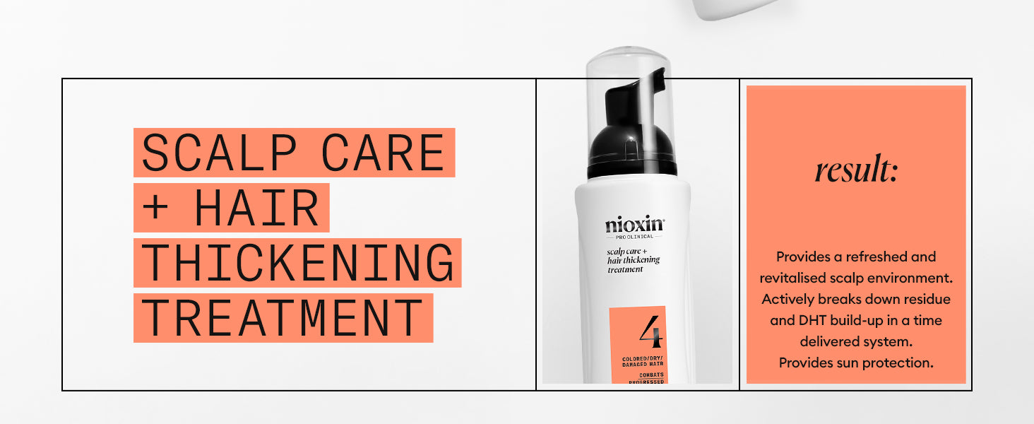 Nioxin System 4 Scalp & Hair Thickening Treatment for colored hair with progressed thinning - On Line Hair Depot