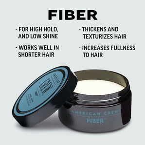 American Crew Fiber - Pliable Fiber with high Hold Low Sheen 85g x 2 American Crew - On Line Hair Depot