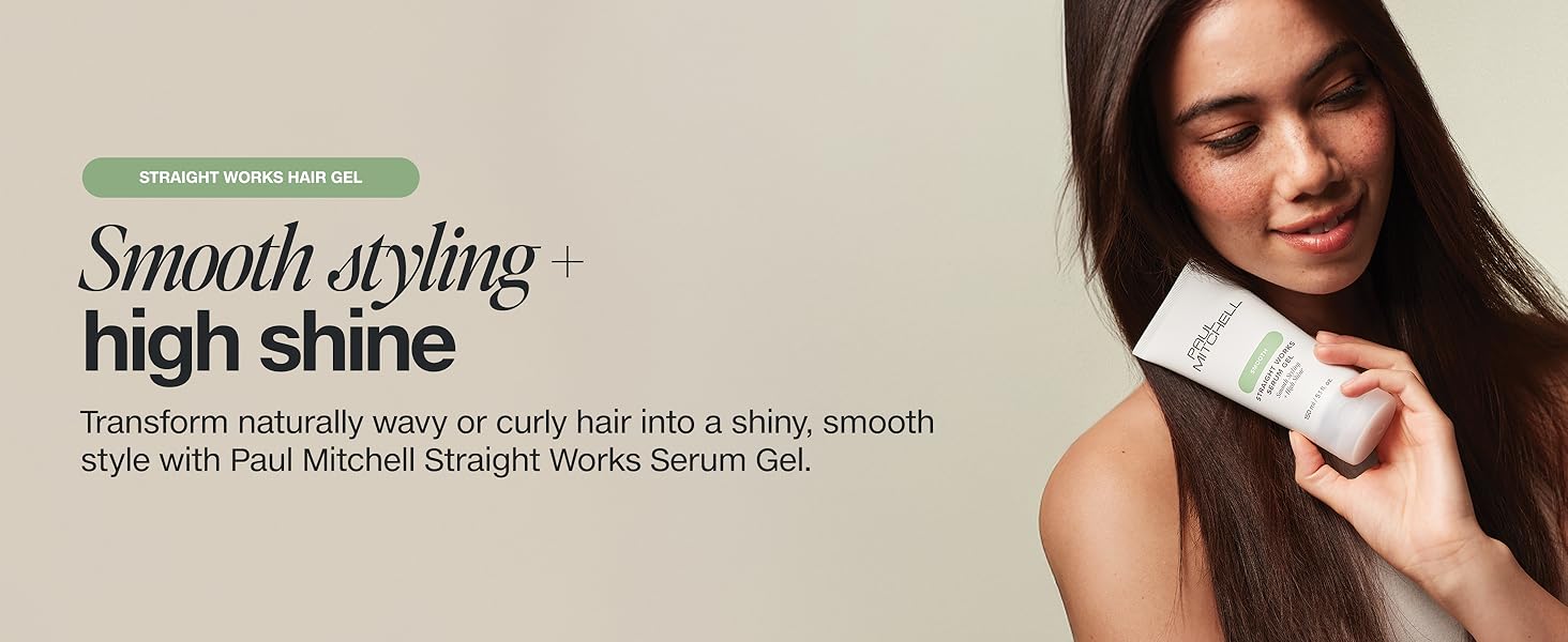 Paul Mitchell Smooth Straight Works Smoothing Styler Adds Shine 200ml - On Line Hair Depot
