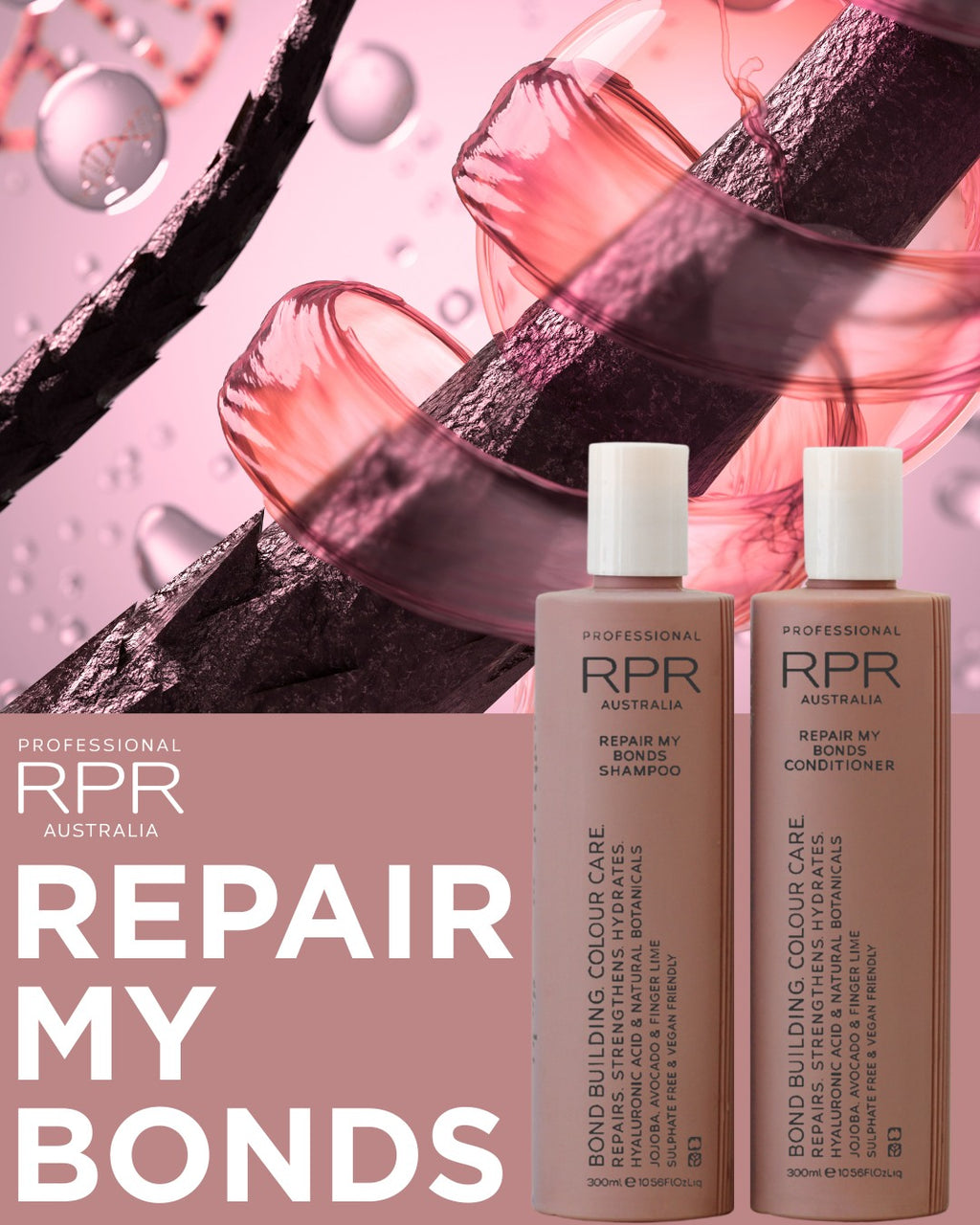 Stronger Hair Starts at the Bond 💪
Whether it’s heat, bleach, colouring, or chemical treatments, damage can happen deep within the hair fibre. That’s where the new RPR PROFESSIONAL REPAIR MY BONDS range comes in. 💆‍♀️
This advanced shampoo and conditioner duo is designed to repair and restructure all types of hair bonds for stronger, longer, healthier hair. ✨
What does that mean for your hair?
✅ Less breakage
✅ More strength and elasticity
✅ Deep hydration and softness
✅ Longer-lasting colour vibrancy
No 
