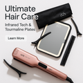 H2D Wide Plate Hair Straightener Linear II 2025 Model Rose Gold