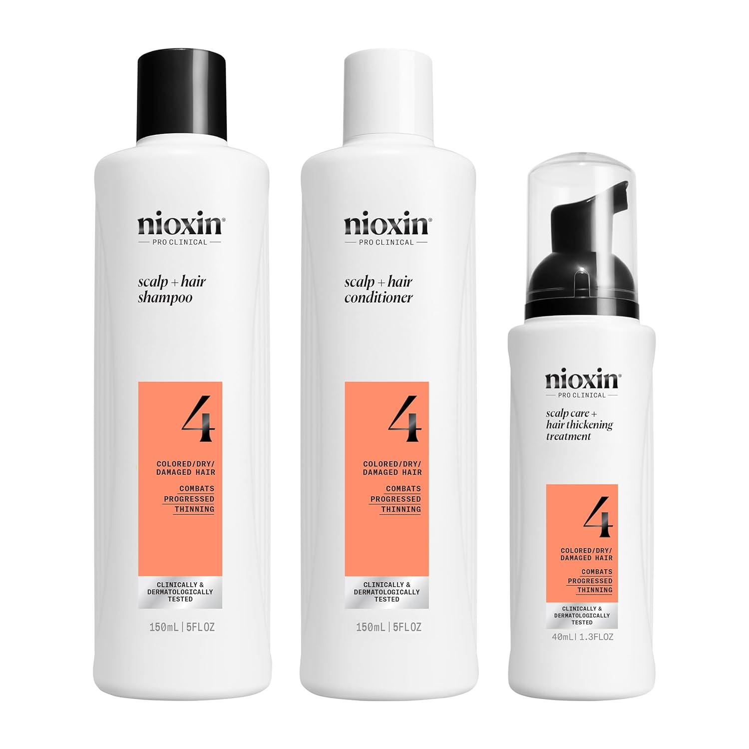 Nioxin System 4 Trial Kit  for colored hair with progressed thinning - On Line Hair Depot
