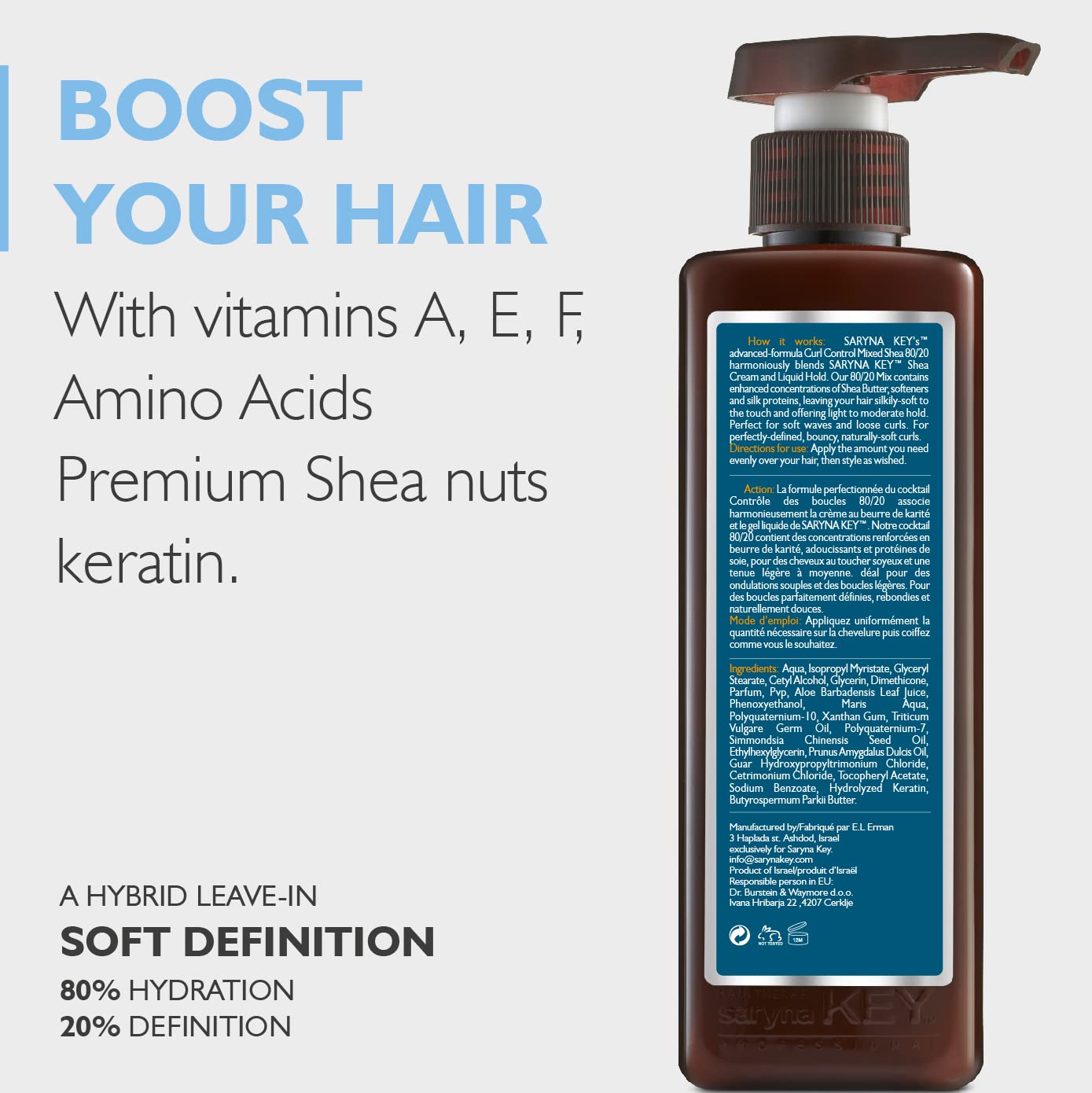 Saryna Key Curl Control Mixed Shea 80% cream 20% Leave in Moisturizer