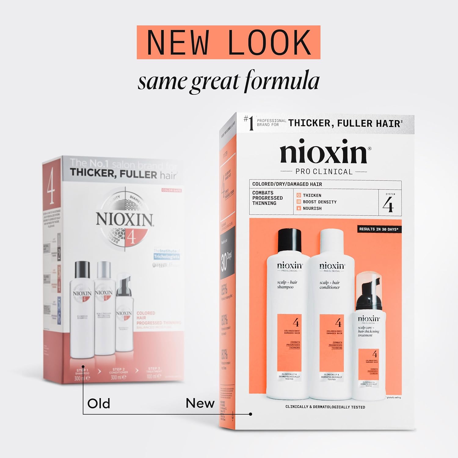 Nioxin System 4 Trial Kit  for colored hair with progressed thinning - On Line Hair Depot