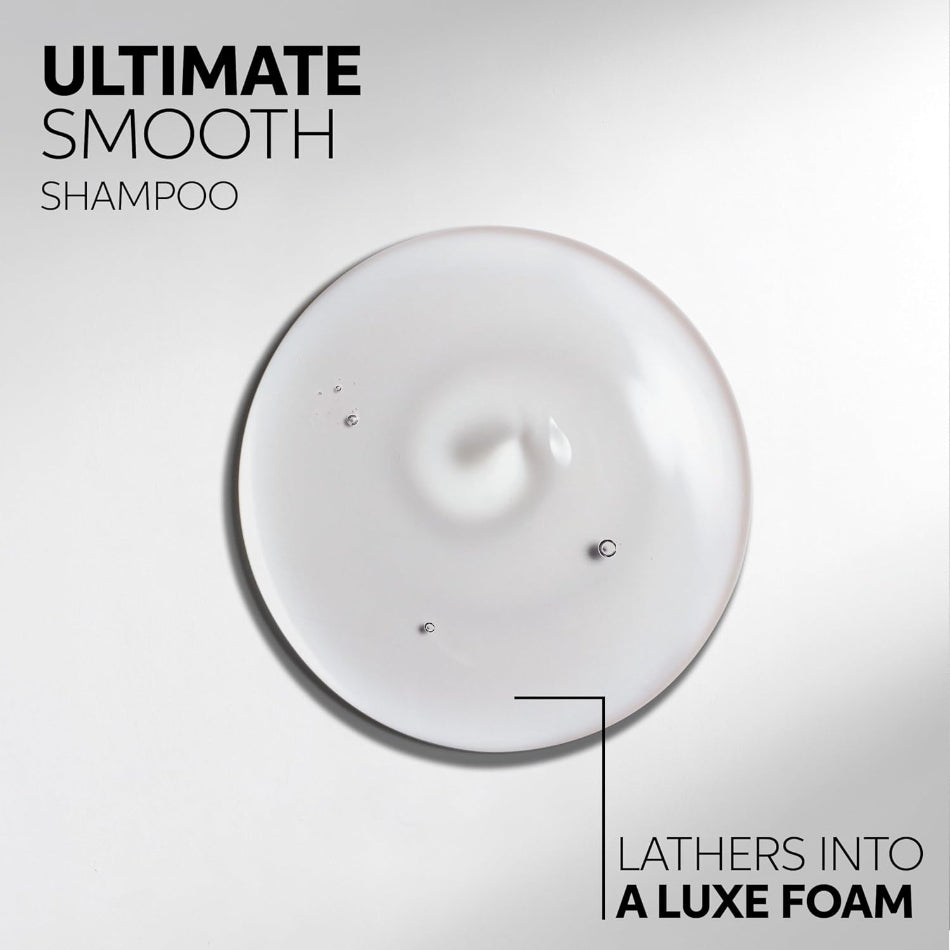 Wella Professionals Ultimate Smooth Shampoo 250ml

Experience salon-grade smoothing with every wash. Formulated with patented Metal Purifier technology, Squalane, and Omega-9, this sulphate-free shampoo gently cleanses while deeply nourishing hair from the inside out — leaving it visibly smoother, shinier, and frizz-free for up to 96 hours.